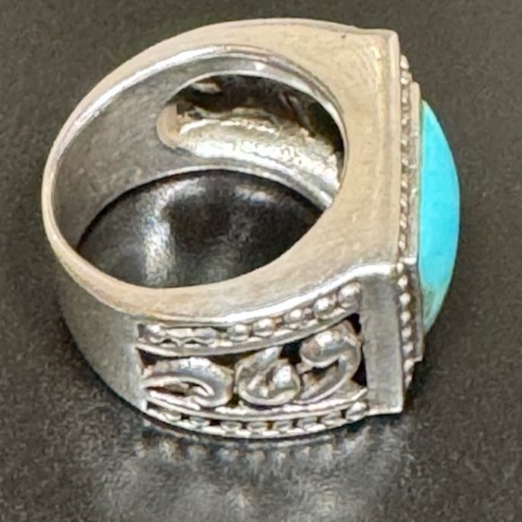 Vintage Barse .925 Turquoise ring size 7 - Picture 11 of 13